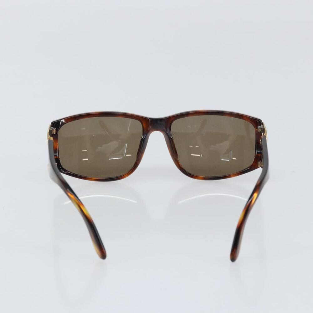 CHANEL COCO Mark Sunglasses plastic Brown CC Auth yk20054 - Picture 3 of 12